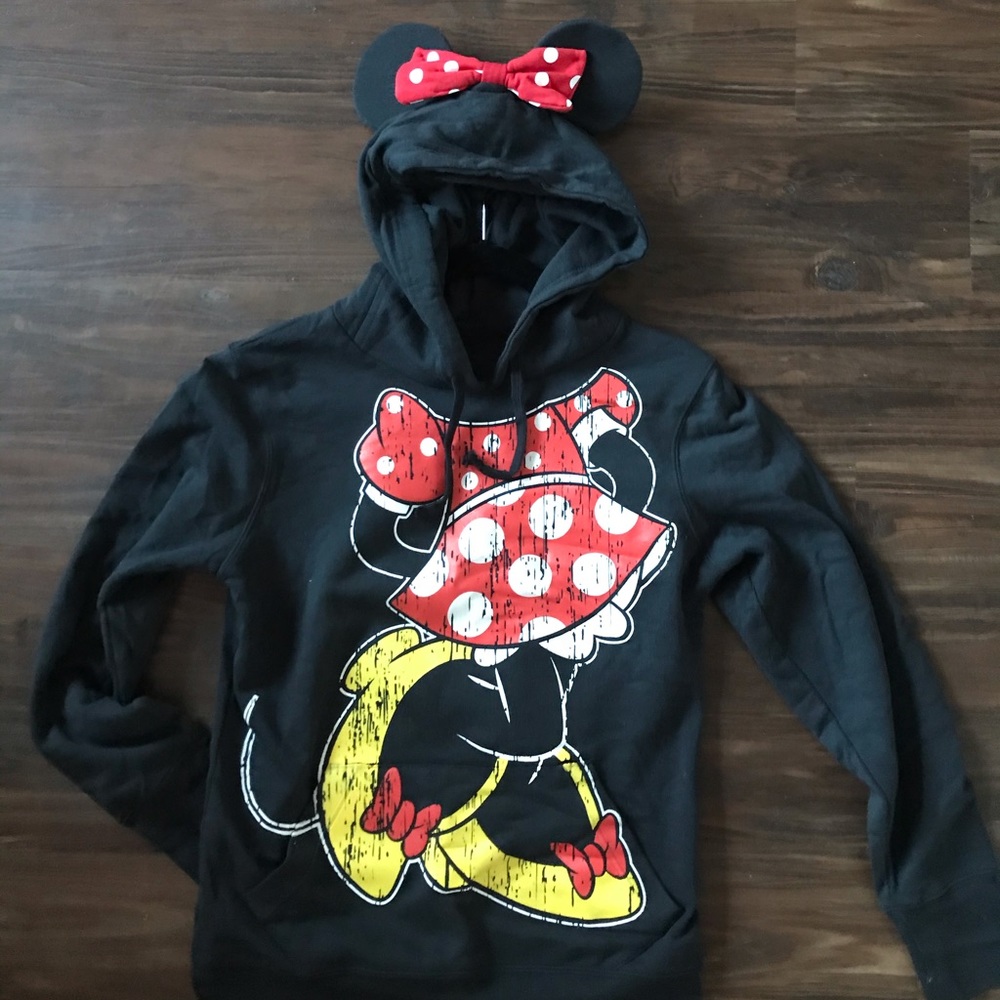 Women’s Minnie Mouse Disney Black Hoodie